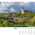 Kalender Zwischen Alb und Neckar 2022, Plochingen, Blick zur Stadtkirche, Gerhard Eppinger