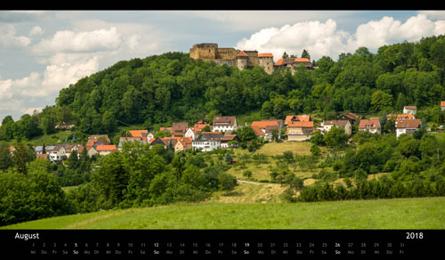 Panorama-Kalender Schwaebische Alb 2018